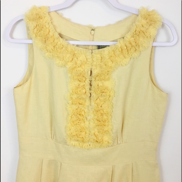 Taylor Cocktail Dress - Size 6 - Small - Yellow - Picture 2 of 11